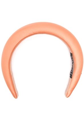 Patou logo-charm satin haird band - Orange
