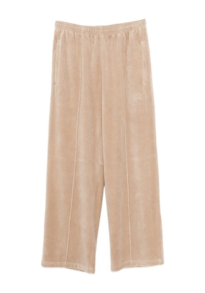 Alexander Wang crystal-embellished track pants - Neutrals