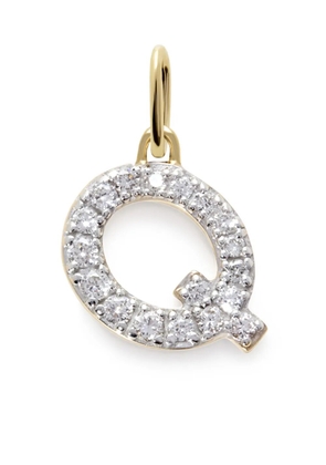 Monica Vinader 14kt yellow gold Initial Q diamond pendant