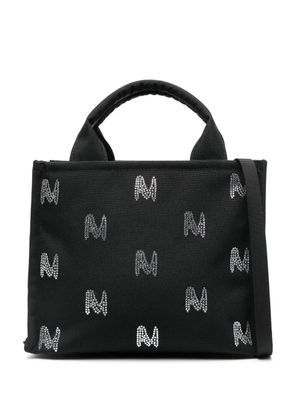 MSGM crystal-embellished logo tote bag - Black