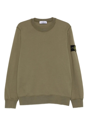 Stone Island logo patch sweatshirt - Green