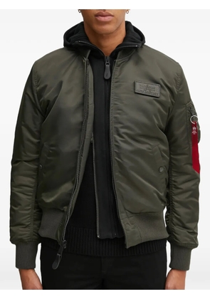 Alpha Industries hooded bomber jacket - Green