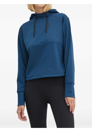 Colmar logo-detail long-sleeved hoodie - Blue