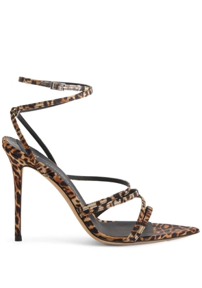 Giuseppe Zanotti Intriigo Claire 90mm animal-print sandals - Brown