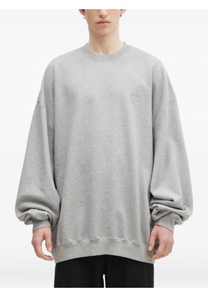 VETEMENTS embroidered-logo sweatshirt - Grey