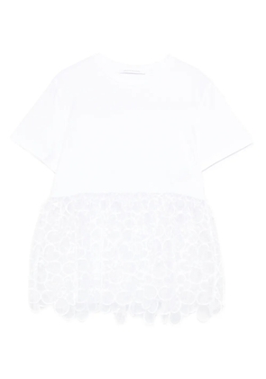 Cecilie Bahnsen lace-detail T-shirt - White