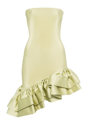 L'IDÉE Volant mini dress - Green