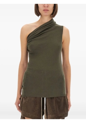 Rick Owens draped sleeveless top - Green