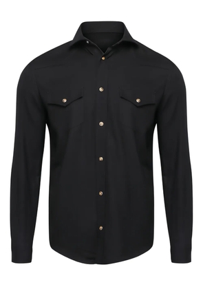Marco Pescarolo western pockets shirt jacket - Black