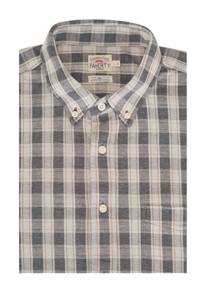 FAHERTY buttoned plaid shirt - Grey