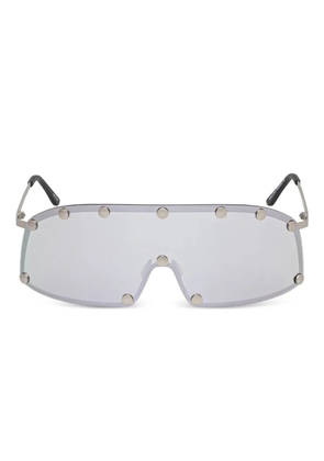 Rick Owens DRKSHDW Shielding mirrored-lens sunglasses - Silver