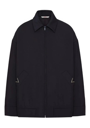 Valentino Garavani V-detail blue jacket