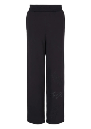 Armani Exchange logo-print track pants - Black