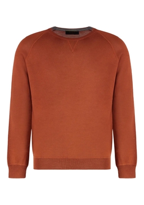 Moorer Pico-ZEF raglan crew-neck sweater - Orange