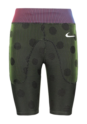 Off-White x Nike logo-print shorts - Green