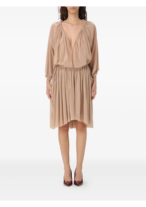 Philosophy Di Lorenzo Serafini stretch tulle dress - Neutrals