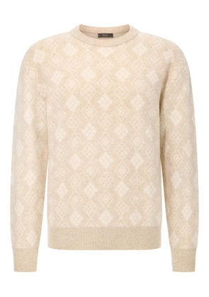 Boggi Milano roll-neck wool sweater - Neutrals