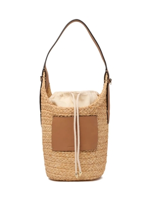 Helen Kaminski leather-pocket bucket bag - Neutrals