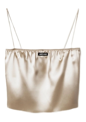 Miu Miu satin tank top - Gold