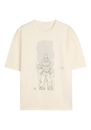 Ten C graphic-print T-shirt - Neutrals