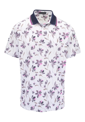 G/FORE floral-print polo shirt - White