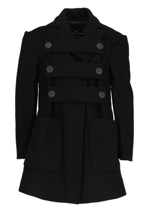 Vivienne Westwood Pre-Owned 2000 double-breasted wool coat - Black