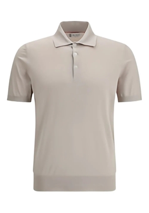 Brunello Cucinelli short-sleeve polo shirt - Neutrals