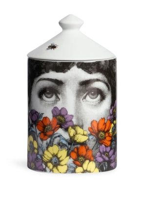 Fornasetti Se Poi Tra i Fiori Decor 'Giardino Segreto' candle (310g) - White