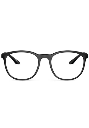 Emporio Armani round frame glasses - Black