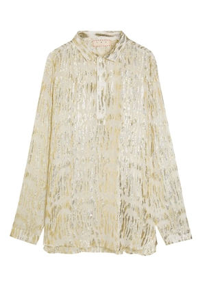 SMR Days Ornos metallic shirt - Gold