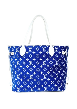 Louis Vuitton Pre-Owned 2021-2025 MM Neverfull monogram jacquard tote bag - Blue