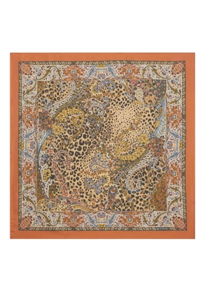 ETRO paisley-animal motif scarf - Neutrals