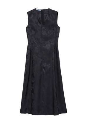Prada floral jacquard midi dress - Black