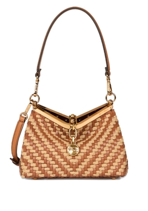 ETRO small Vela woven shoulder bag - Brown