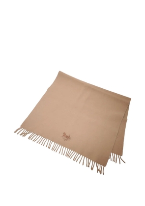 Celine Pre-Owned logo-embroidered scarf - Neutrals