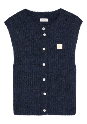 American Vintage button-up sleeveless vest - Blue