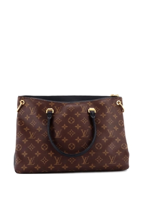 Louis Vuitton Pre-Owned Pallas Tote Monogram Canvas with Leather shoulder bag - Black