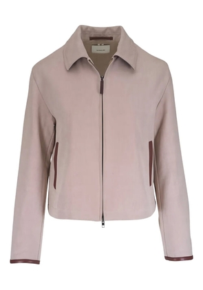 Vince point-collar jacket - Neutrals