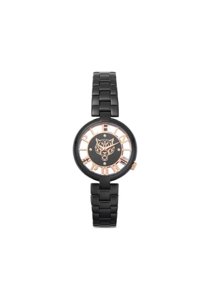 Plein Sport tiger-motif 7mm watch - Black