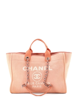 CHANEL Pre-Owned Deauville NM Tote Mixed Fibers Medium shoulder bag - Pink