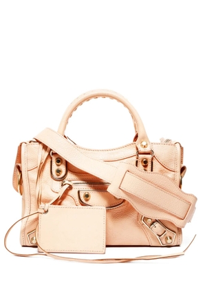 Balenciaga Pre-Owned 2010-2020s mini City two-way braided-handle tote bag - Neutrals