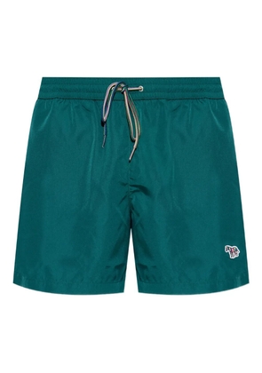 Paul Smith zebra-motif swim shorts - Green