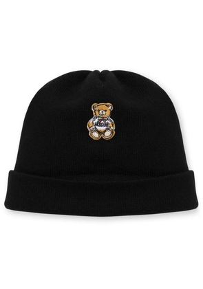 Moschino Teddy Bear virgin wool beanie - Black