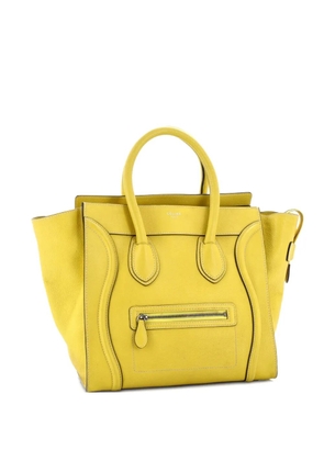 Celine Pre-Owned Luggage Bag Grainy Leather Mini tote bag - Yellow