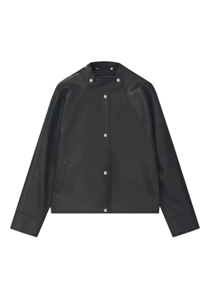 AERON Salem snap-collar leather jacket - Black