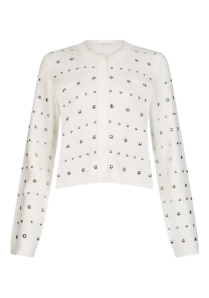 LIU JO Cardigan with studs - White