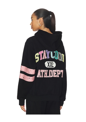 Stay Cool All Star Hoodie in Black. Size L. Also in M, S, XL/1X.