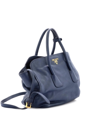 Prada Pre-Owned Convertible Open Shopping Vitello Daino Medium tote bag - Blue