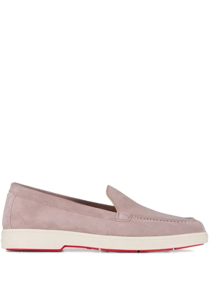 Santoni Yaltamoc suede slip-on loafers - Neutrals
