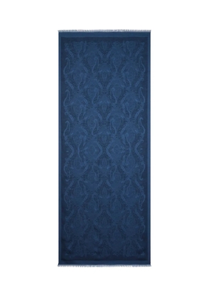 ETRO jacquard paisley-motif scarf - Blue